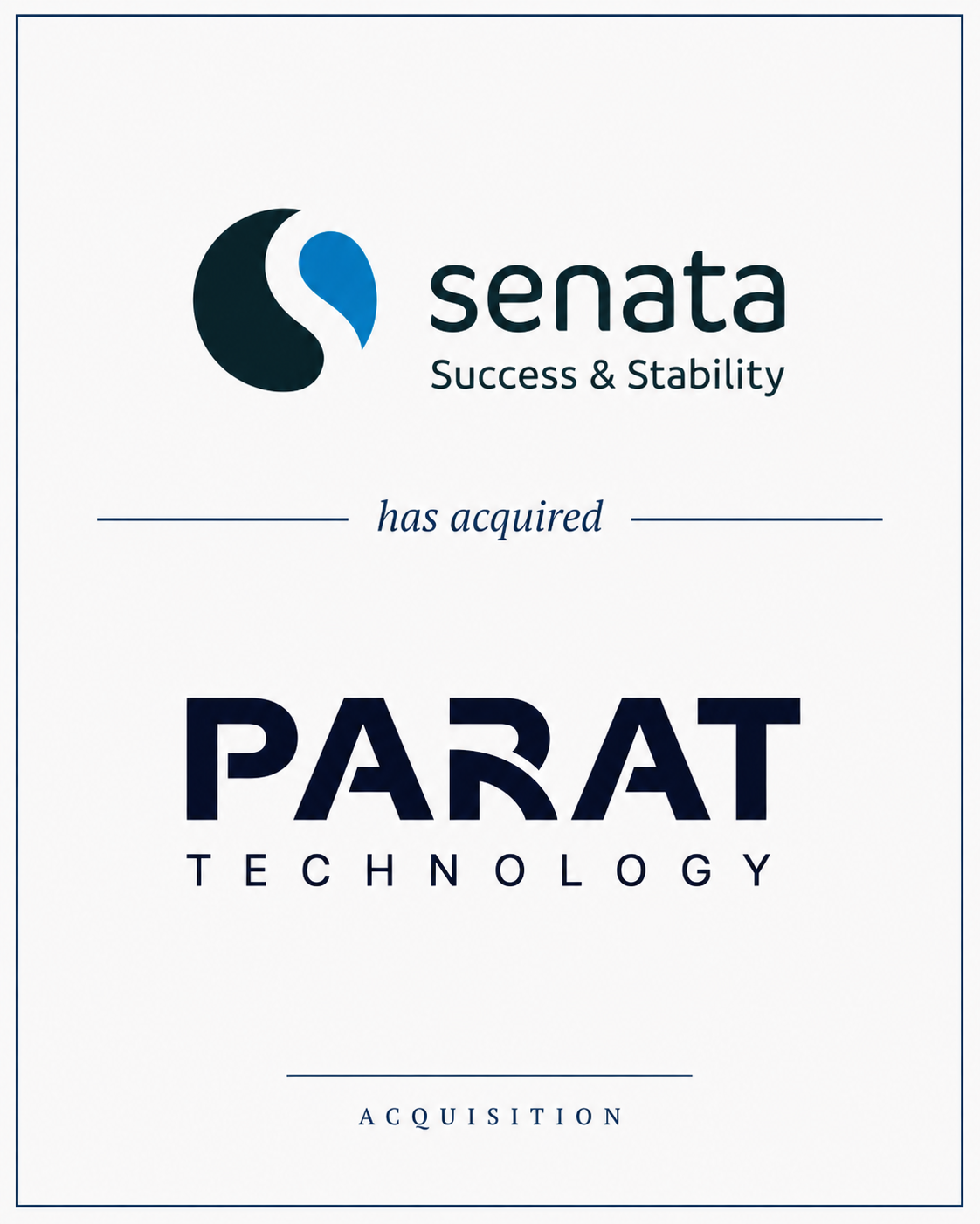 senata Gruppe übernimmt die Parat Technology GmbH